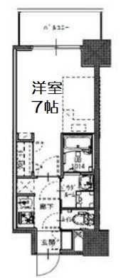 【間取り】 | S-RESIDENCE福島玉川Uno