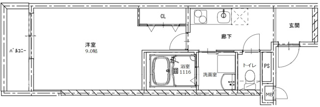 【間取り】 | フジパレス新石切南Ⅱ番館
