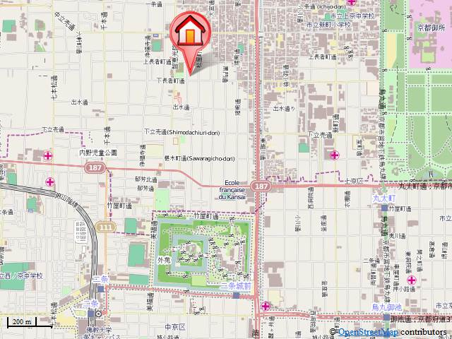 アビタシオン　オンズアンの地図