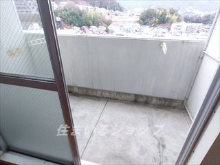 広島市安佐北区落合１丁目の賃貸マンションのバルコニー|眺望良好