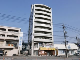 広島市安佐北区落合１丁目の賃貸マンションの外観|県道側の外観