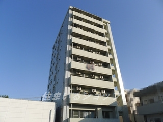 広島市安佐北区落合１丁目の賃貸マンションの外観|１Ｋ側の外観