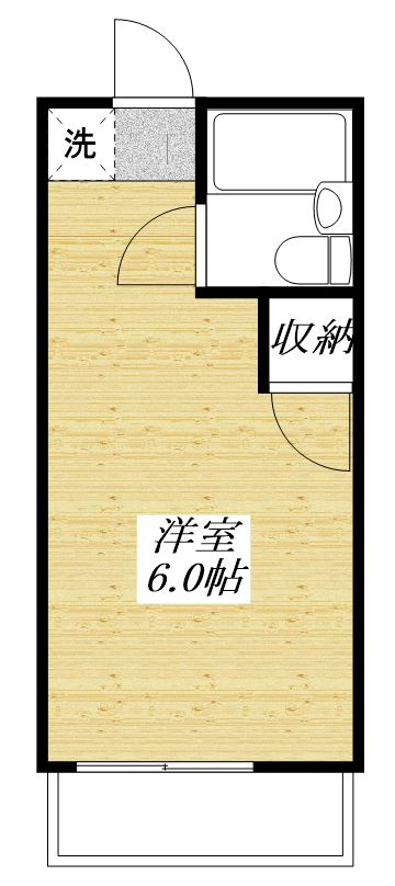 フラット程久保の間取り