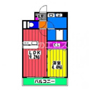 【間取り】 | Ｌｕｏｒｅ大橋の間取り