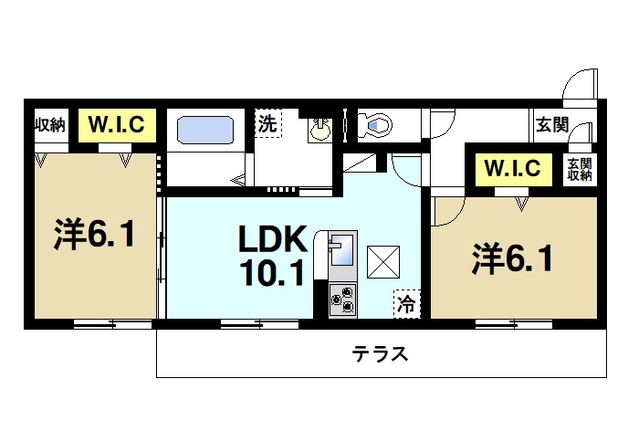 ルーエ（大安寺）の間取り|ファミリーさんにおススメの間取りです。