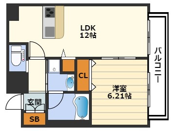 プレジオ天神橋Ⅱの間取り