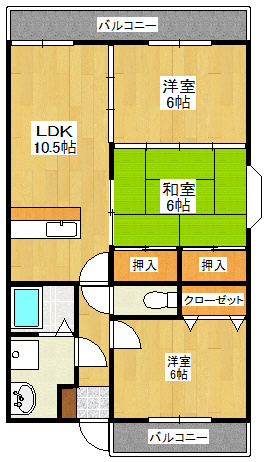 ビュースカイの間取り