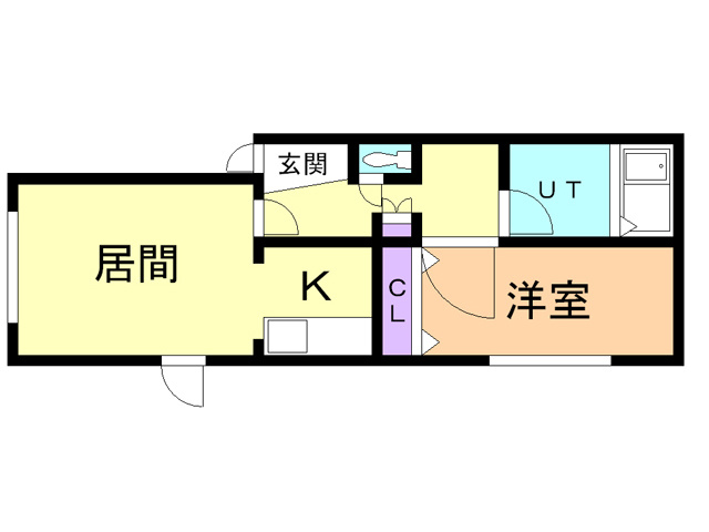 ベルシーヌ鷲別の間取り