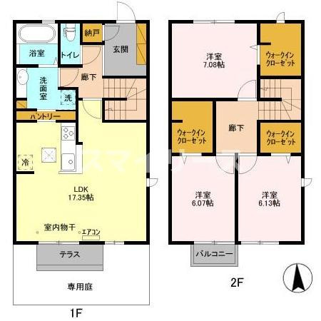 BLESS　HOUSE柏西町D棟の間取り