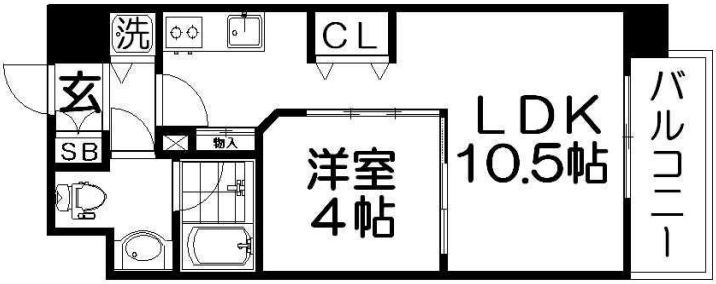 ロッカベラアパートメントの間取り