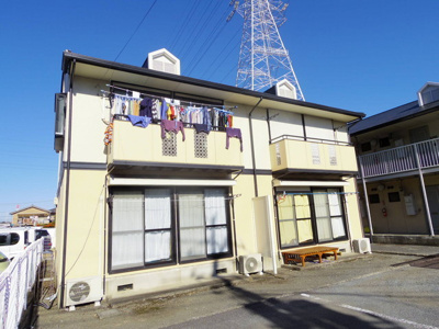 日当たり良好な２DKアパート♪4世帯で全室角部屋♪
