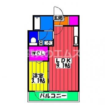 【間取り】 | ブルーノート山王 | ブルーノート山王の間取り