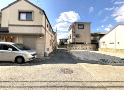 【前面道路含む現地写真】 | 伏見区向島二ノ丸町　注文住宅　建築条件なし　土地 | お好きなハウスメーカーや工務店で建築して頂けますが、もちろん建築会社のご相談もしていただけます。