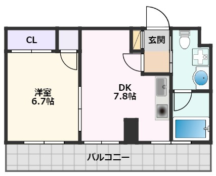 【間取り】 | ハピネス吹田