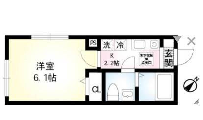 【間取り】 | カーサブランカ杉田 | 
