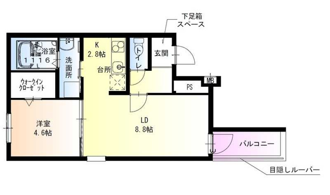 【間取り】 | フジパレス豊中三国