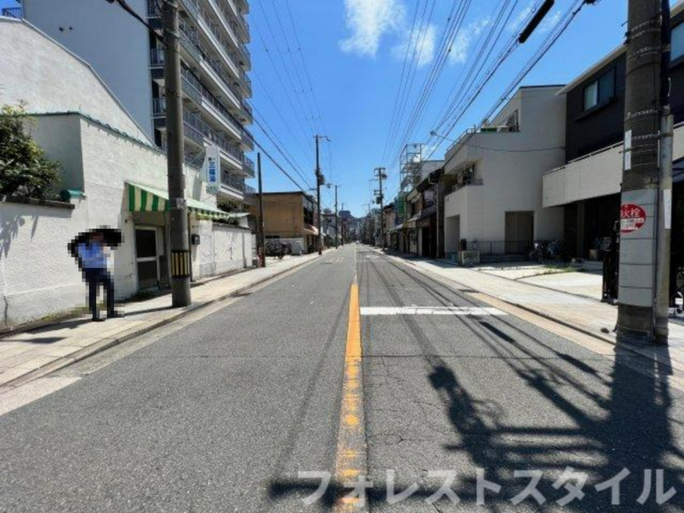 都島区都島中通2丁目　戸建の前面道路含む現地写真