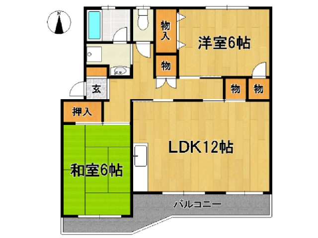 グリーンハイツ飯田の間取り
