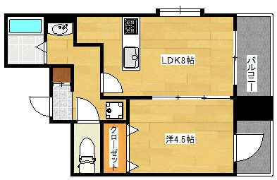 【間取り】 | ドリーム川端壱番館