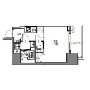 S-RESIDENCE難波大国町Deuxの間取り
