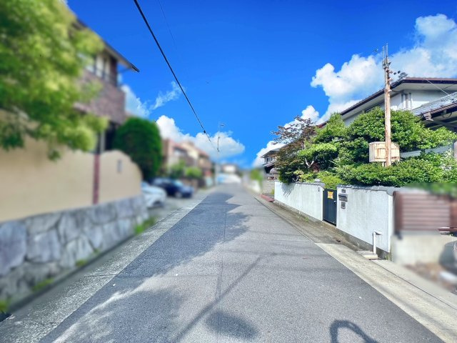 名東区藤森一丁目土地の前面道路含む現地写真
