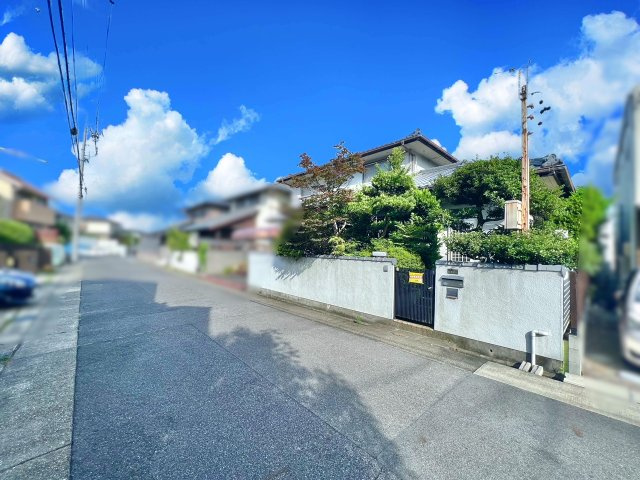 名東区藤森一丁目土地の前面道路含む現地写真