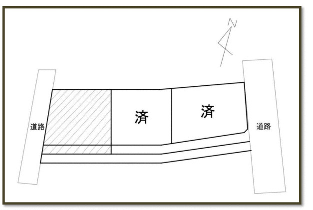 宇都宮市下砥上町　308.10㎡　売地の土地図