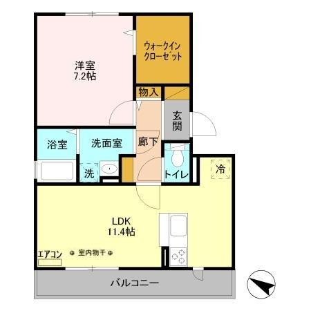 スカイパレットBの間取り