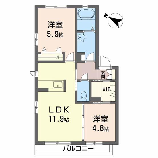 【間取り】 | シャーメゾン岩本