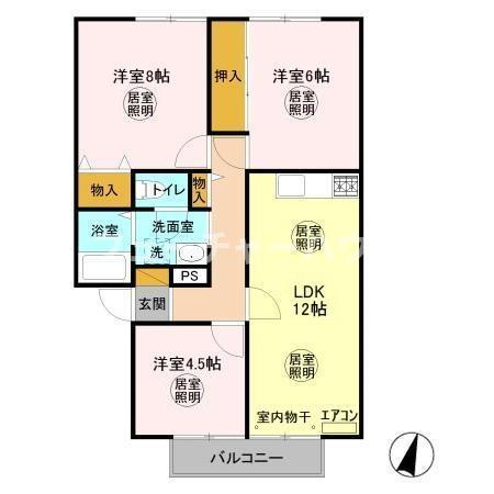サンビレッジ・プルミエ　Cの間取り