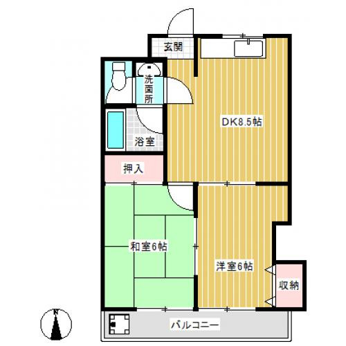 ロイヤルハイツ西沢の間取り