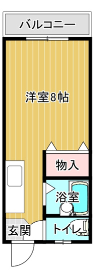 【間取り】 | ワンルーム・ヒロ