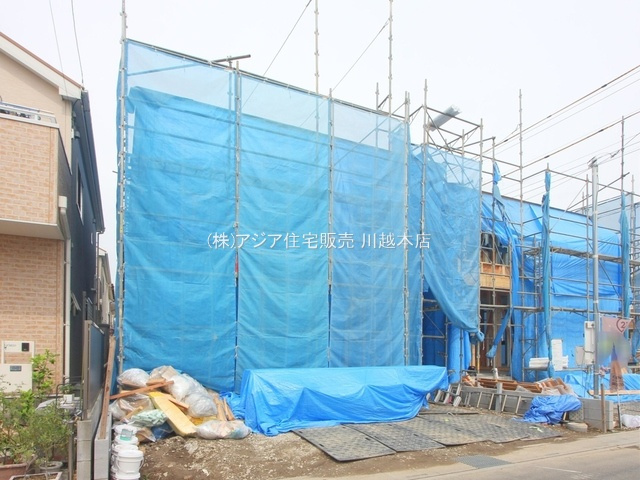 川越市小ケ谷2期　新築戸建の外観|建築中