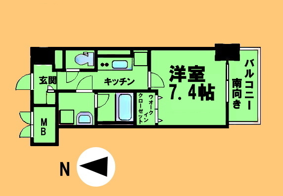 ル ディアマンの間取り|間取反転タイプ