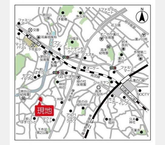 グランカーサ溝の口の地図