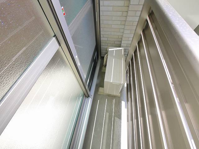 クレイノ聡のバルコニー|外からの目が気にならないバルコニーで洗濯物が干せます