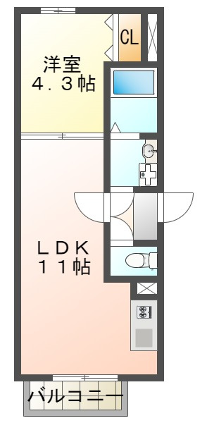 ミラージュ垂水の間取り