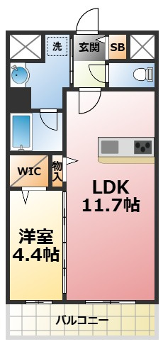 プリマヴェーラ甲子園一番町の間取り