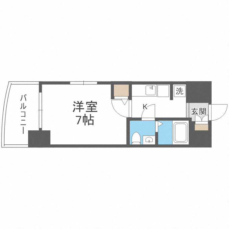 セレニテ桜川駅前プリエの間取り