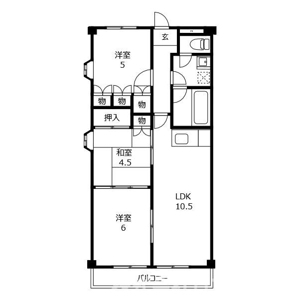 第19柴田マンションの間取り