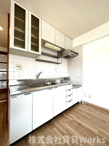 第19柴田マンションのキッチン|お料理しやすいキッチンです