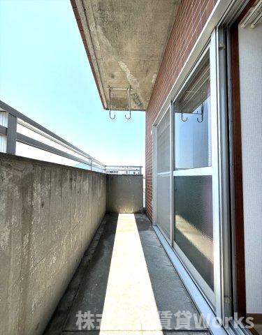 第19柴田マンションのバルコニー|広々としたバルコニーです