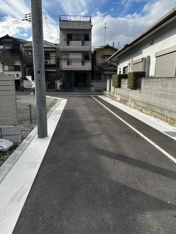 FreeLife久々知Ⅹ　2号地の前面道路含む現地写真|北側前面道路