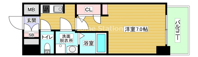 【間取り】 | S-RESIDENCE福島玉川Uno