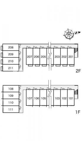 レオパレス貴船のエントランス