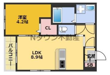【間取り】 | モメンタム志賀本通 | 間取りです。