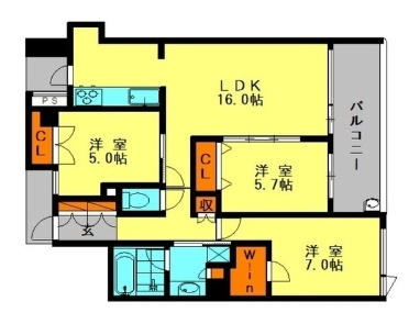【間取り】 | パークスクエア春日原