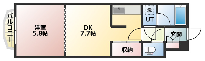 【間取り】 | マロンハイデンス | 間取りです