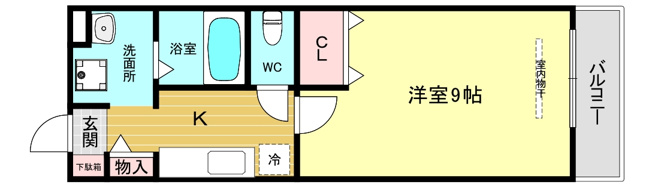 【間取り】 | Ｌａ　ｂｅｌｌｅ　Ｃｏｌｌｉｎｅ　広田