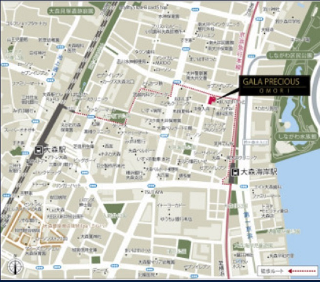 ガーラ・プレシャス大森の地図